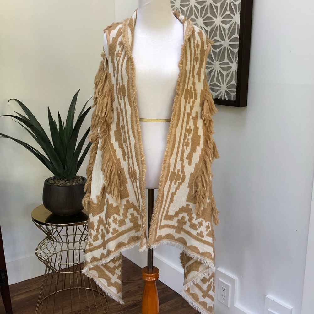 Drape Fringe Vest